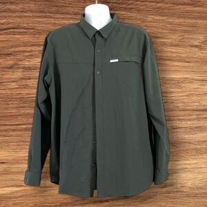 Columbia Omni Shade Sun Protection Outdoor Button-Up Gorpcore Shirt Mens